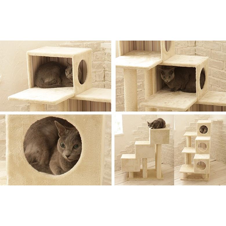 キャットタワー 据え置き シニア猫 ハンモック取付可 省スペース キャットタワー 据え置き シニア猫 ハンモック取付可 省スペース