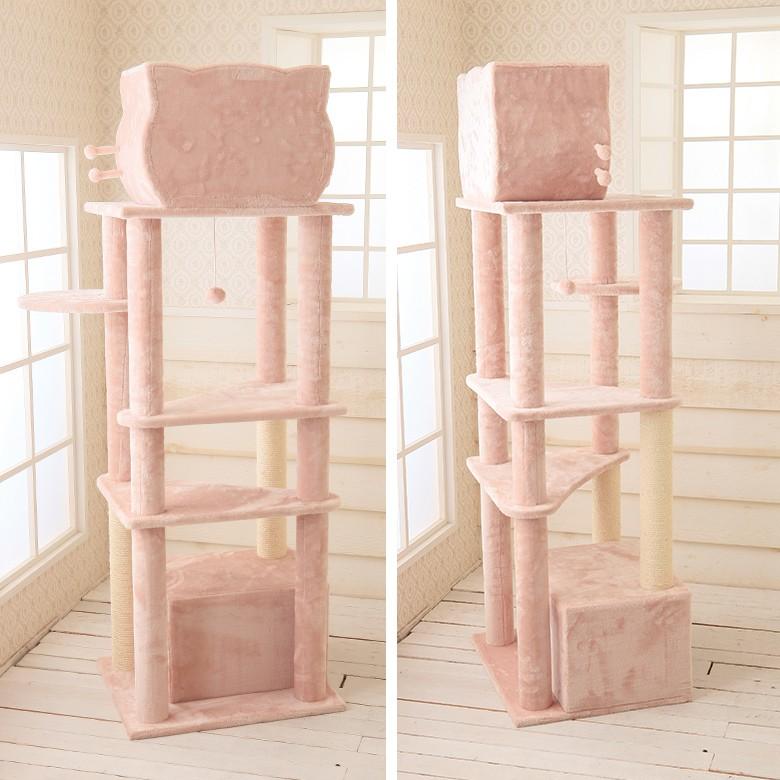 【スペシャルプライス32,560円→27,500円 Mauタワープリシャトー】キャットタワー 据え置き 大型猫 ハンモック取付可 多頭飼い 麻縄 交換 かわいい おしゃれ | ブランド登録なし | 06