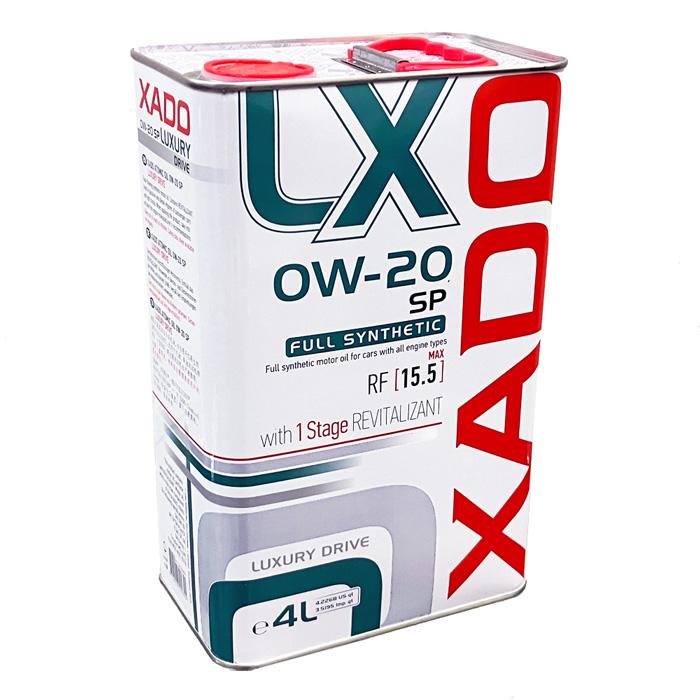 4L缶 XADO ラグジュアリードライブ 0w-20 SP 化学合成エンジンオイル