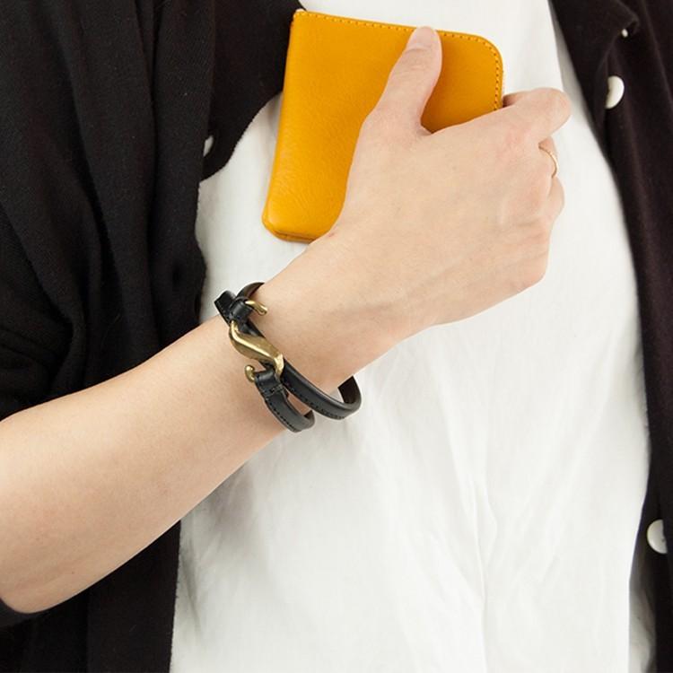 HERMES 稀少 洗練 クールなブレスレット 本革レザー Trench かっこいい！》HERMES レザーブレスレット トレンチ 4色 (HERMES