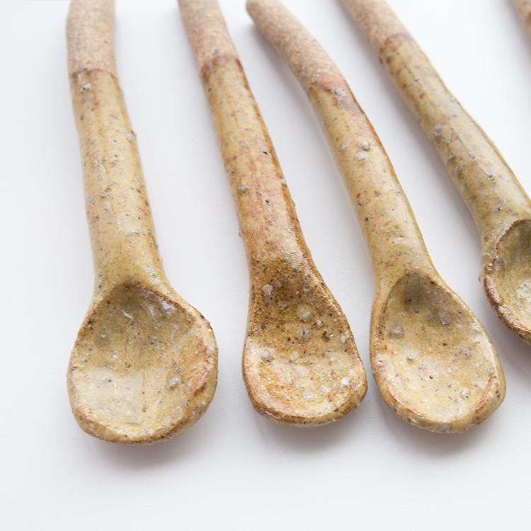 スプーン ティースプーン マドラー 日本製 陶器 おしゃれ 草木染