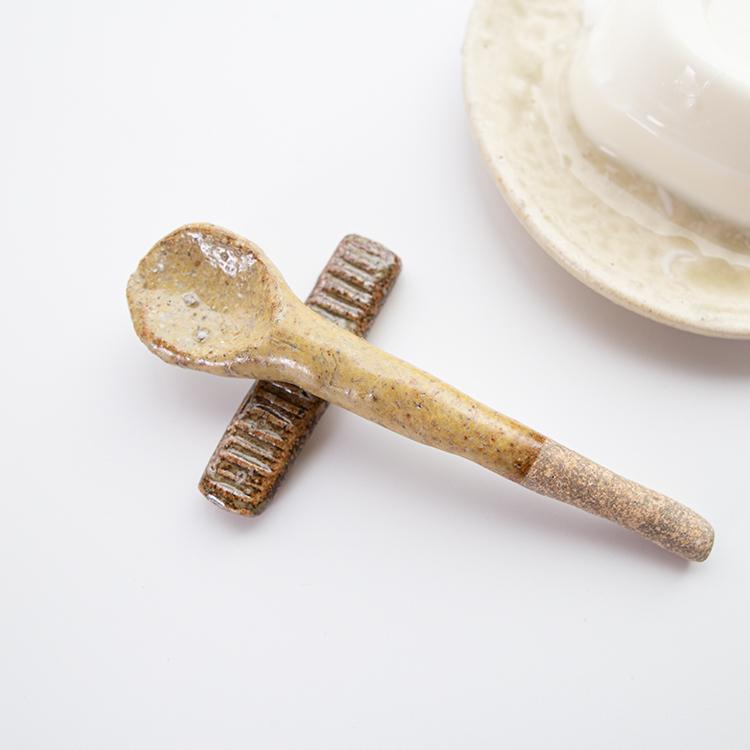 スプーン ティースプーン マドラー 日本製 陶器 おしゃれ 草木染