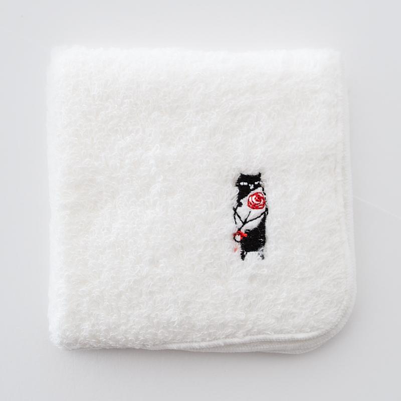 猫 CAT 刺繍 犬 柴犬 DOG タオル ハンカチ タオルハンカチ 日本