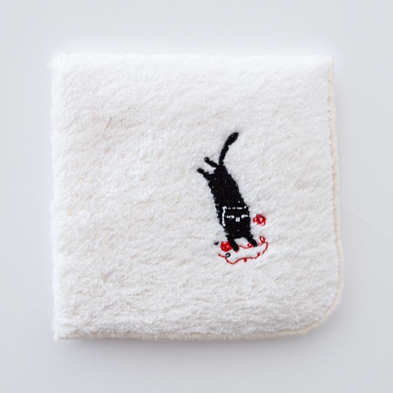 猫 CAT 刺繍 犬 柴犬 DOG タオル ハンカチ タオルハンカチ 日本