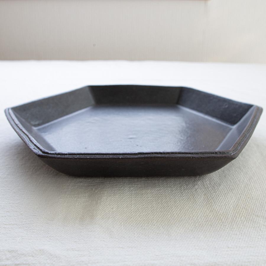 ラスト1点 平皿 角皿 六角皿 プレート ランチプレート 陶器 食器 器 粉 