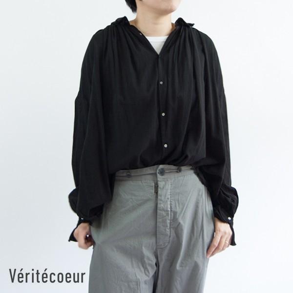シャツ 50％OFF ブラウス レディースブラウス 長袖 シャーリング 