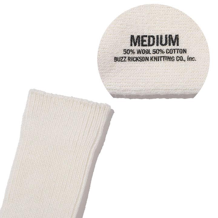BUZZ RICKSONS バズリクソンズ 1PAIR SOCKS, WOOL “BUZZ RICKSON KNITTING CO., INC. ” No.BR02720 | BUZZ RICKSON'S | 06