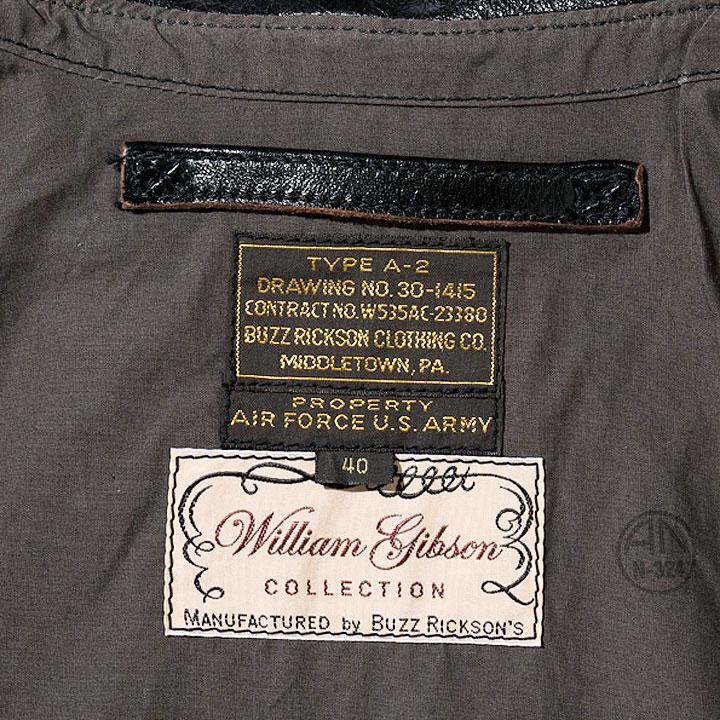 BUZZ RICKSON'S WILLIAM GIBSON COLLECTION Type BLACK A-2 No.BR80596 | BUZZ RICKSON'S | 02