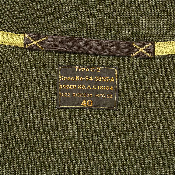 BUZZ RICKSON'S Type C-2 “BUZZ RICKSON MFG. CO.” No.BR90259