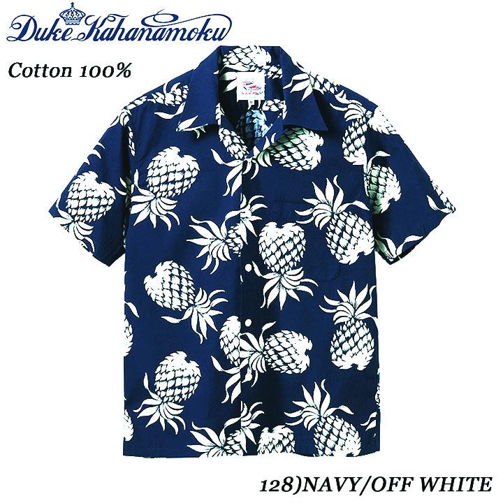 DUKE KAHANAMOKU パイナップル柄アロハシャツ M DK37811 SUN SURF デュークカハナモク アロハシャツ パイナップル