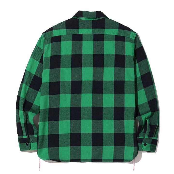 SUGAR CANE Sugar Cane TWILL CHECK WORK SHIRT No.SC28952