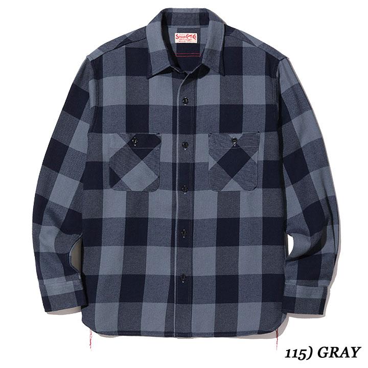 トップス SUGAR CANE SC28952 TWILL CHECK WORK SHIR SUGAR CANE Sugar Cane TWILL CHECK WORK SHIRT No.SC28952