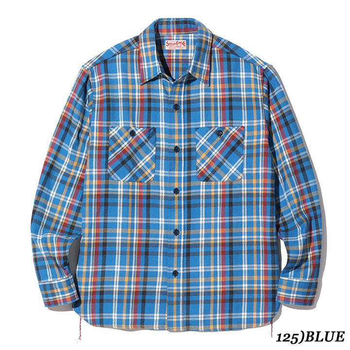 SUGAR CANE Sugar Cane TWILL CHECK WORK SHIRT No.SC28956