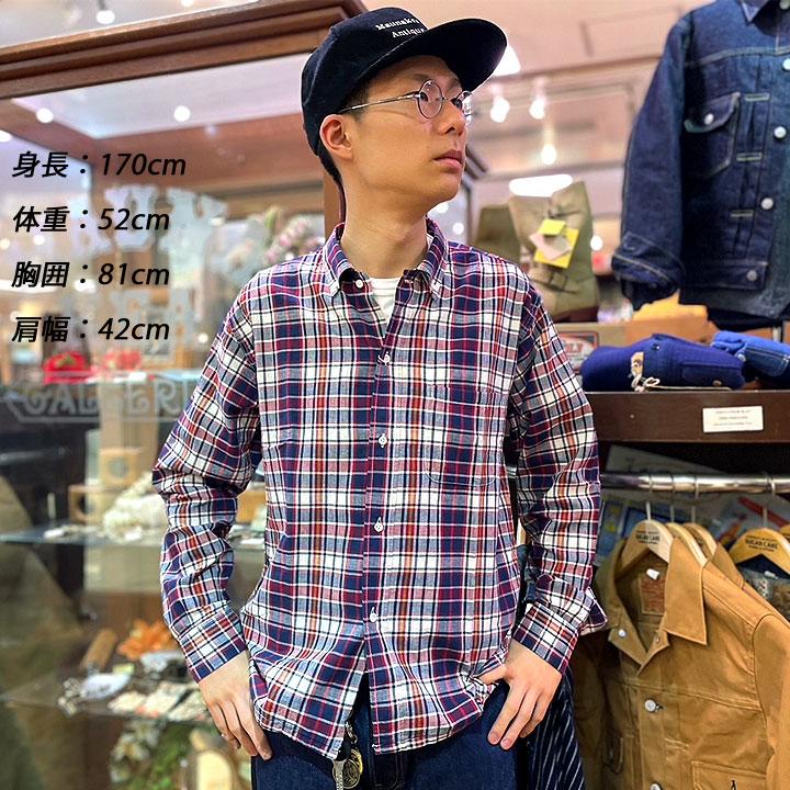 Sugar Cane INDIA MADRAS CHECK BUTTON DOWN SHIRT No.SC29000 