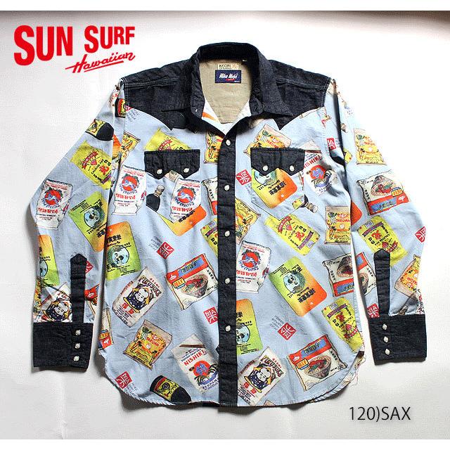 SUN SURF KEONI OF HAWAIIマイク真木COTTON L/S 