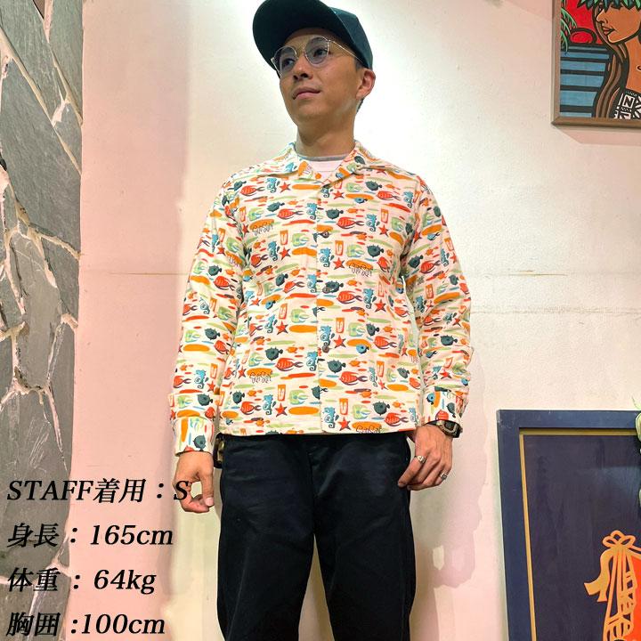 SUN SURF LONG SLEEVE OP COTTON FLANNEL "UNDER THE SEA"  Style No.SS28982｜maunakeagalleries｜08
