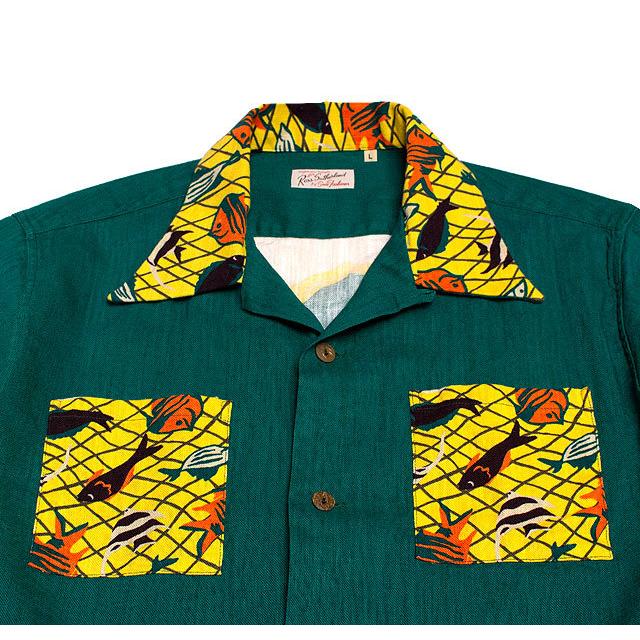 SUN SURF サンサーフ アロハシャツSPECIAL EDITIONRAYON LINEN ホップ