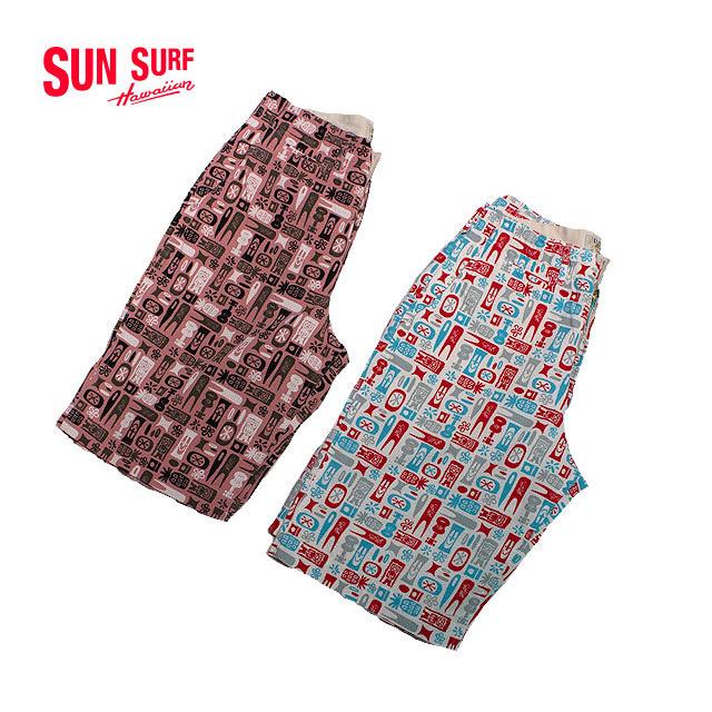 SUN SURFサンサーフby Masked MabelSHORTS "TIKI ALLOVER"Style No.SS51839｜maunakeagalleries