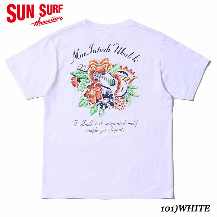 SUN SURF SUNSURF PRINT T-SHIRTS “MACINTOSH UKULELE” Style No