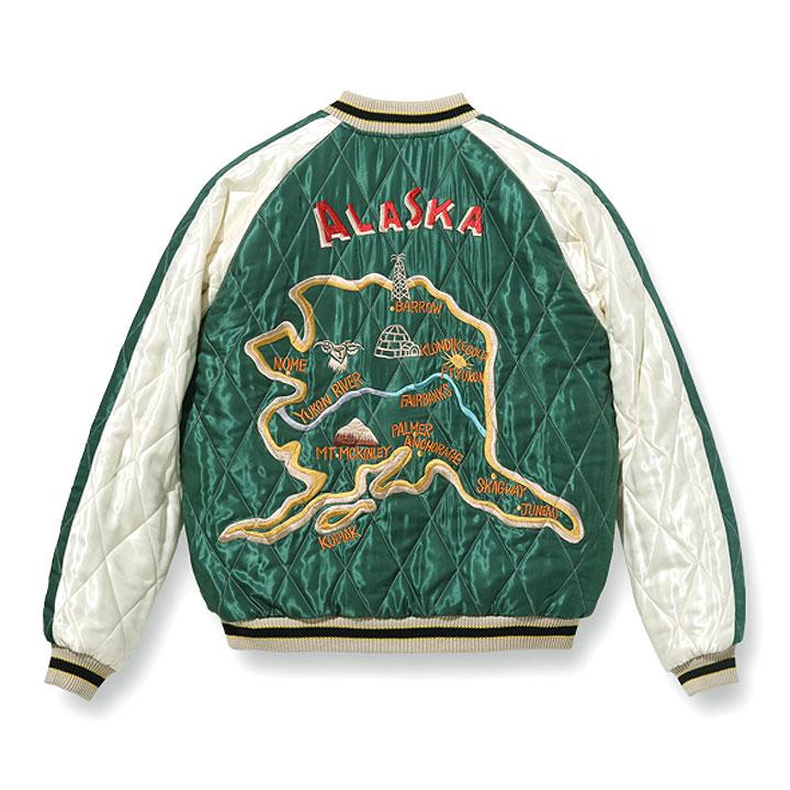 テーラー東洋 POLAR BEAR×ALASKA MAP TT15175-119 Lot No. TT15175-119 / Late 1950s Style Velveteen Souvenir Jacket