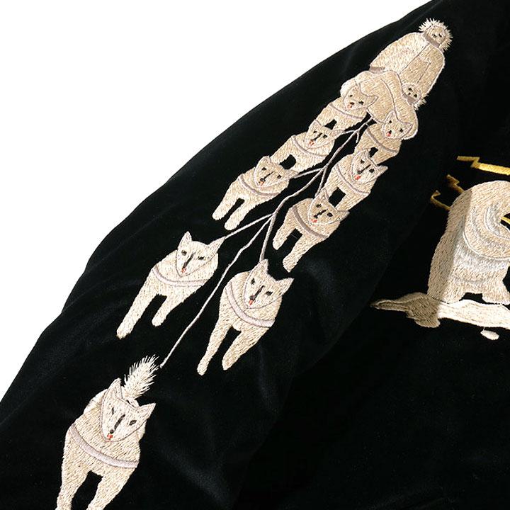 テーラー東洋 POLAR BEAR×ALASKA MAP TT15175-119 Lot No. TT15175-119 / Late 1950s Style Velveteen Souvenir Jacket