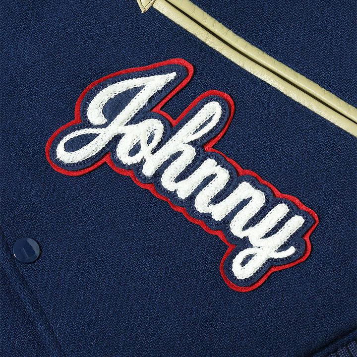 WHITESVILLE 30oz. WOOL MELTON AWARD JACKET “BULLDOGS” (NAVY) No.WV15604-128の画像