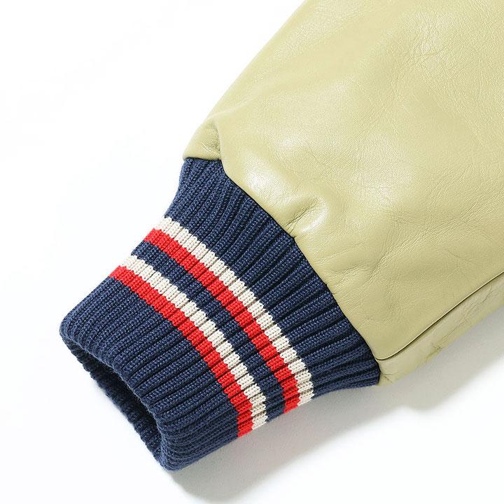 WHITESVILLE 30oz. WOOL MELTON AWARD JACKET “BULLDOGS” (NAVY) No.WV15604-128の画像