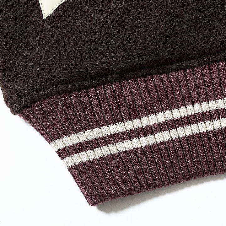 WHITESVILLE 30oz. WOOL MELTON AWARD JACKET “MAVERICKS” (BROWN) No.WV15605-138の画像