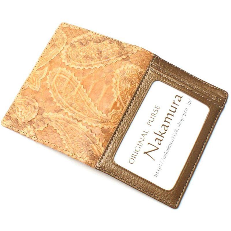 保証書付 メンズ カード入れ 本革 定期入れ Ppz1150 2or レディース 透明窓 パス入 二つ折り ヘビ 蛇革 パイソン レザー パスケース 財布 帽子 ファッション小物