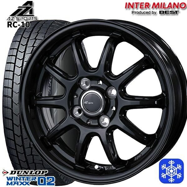 155/65R14インチ ダンロップ ウィンターマックス WM02 4H100 