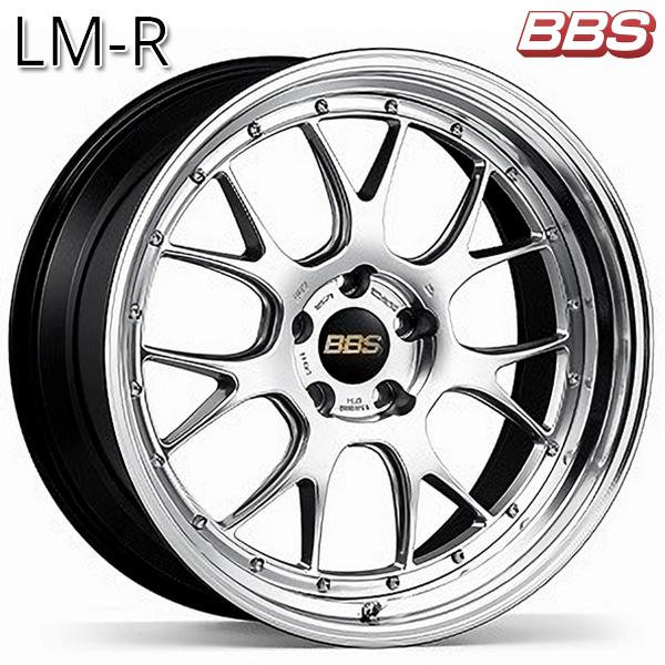BBS LM-R  19インチ 9.5J 5H112 +38 ダイヤモンドシルバーＸリム/ブラックブライトダイヤカット(DS-BKBD) アルミホイール単品 4本セット 送料無料
