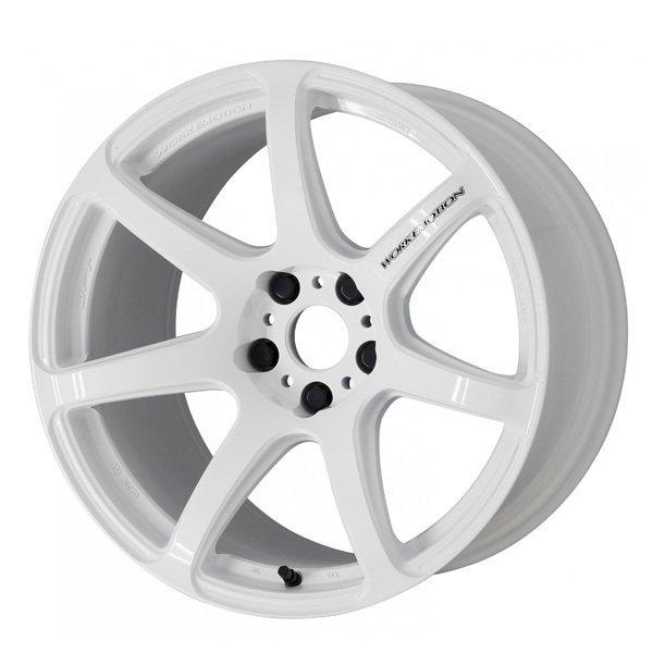 送料無料 希少ホイール ワークエモーションT7R 18インチホイールタイヤセット WORK WORKエモーション T7R ホワイト 18インチ 7.5J 5H114.3 +47