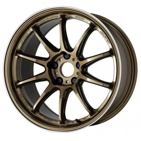 WORK - 細工物 情感 Emotion R10 チタンダイヤリップカット 17in 7.0J 5H114.3 軽銀車輪単品 1本 アルミホイール-タイヤ、ホイール
