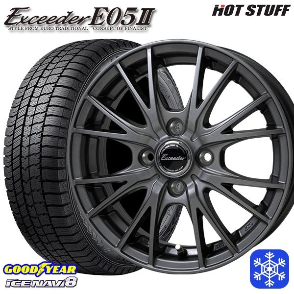 165/60R14インチ グッドイヤー アイスナビ8 ICE NAVI8 4.5J 4H100
