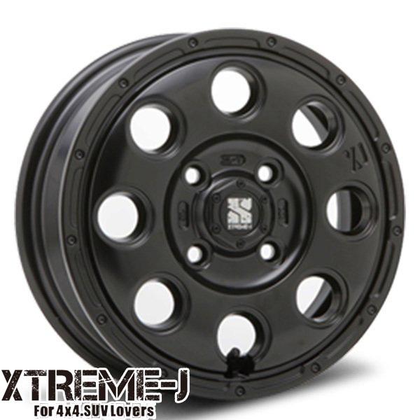 MLJ エクストリームJ KK03 サテンブラック 15インチ 4.5J 4H100 +45 アルミホイール単品 4本セット 送料無料