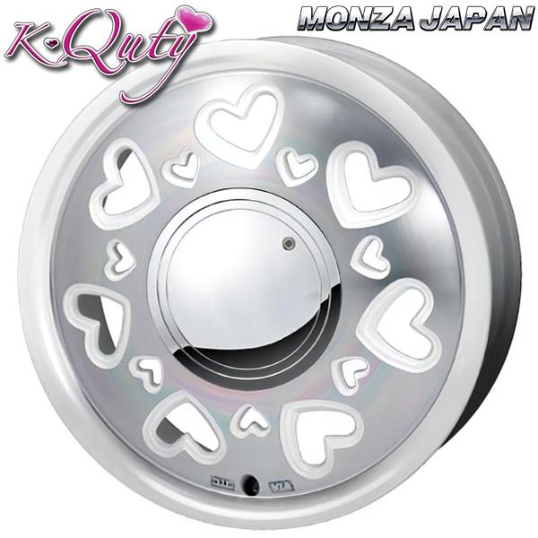 サマータイヤ ホイール4本セット 165/60R15インチ 4H100 MONZA K-Quty ケー キューティー PW マッドスター ラジアルA/T ホワイトレター