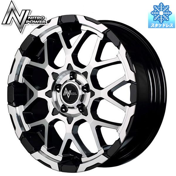 235/70R16インチ ダンロップ ウインターマックス SJ8+ 5H114.3 スタッドレスタイヤホイールセット MID ナイトロパワー M28 バレット BMC