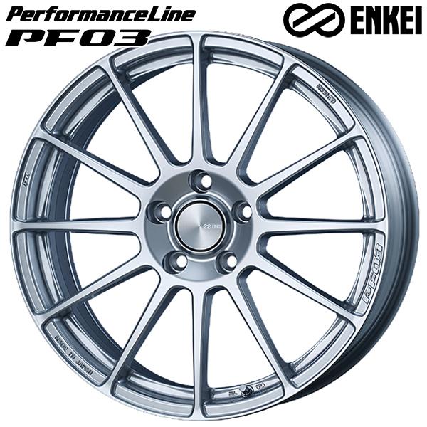 サマータイヤ ホイール4本セット 205/50R17インチ 5H100 ENKEI エンケイ パフォーマンスライン PF03 SS ウィンラン R330