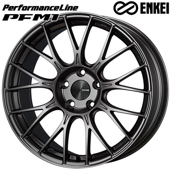 ENKEI エンケイ パフォーマンスライン PFM1 19インチ 9.5J 5H114.3 +45 ダークシルバー アルミホイール単品 4本セット 送料無料｜mauto