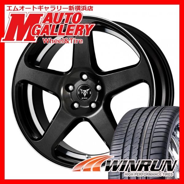 S005 Bk 1985 1145 R330 エムオートギャラリー新横浜店 ウィンラン 5h114 S005 ブラック 自動車 ブラック ワーク レイバー Ryver 245 40r19インチ R330 5h114 サマータイヤホイールセット Work