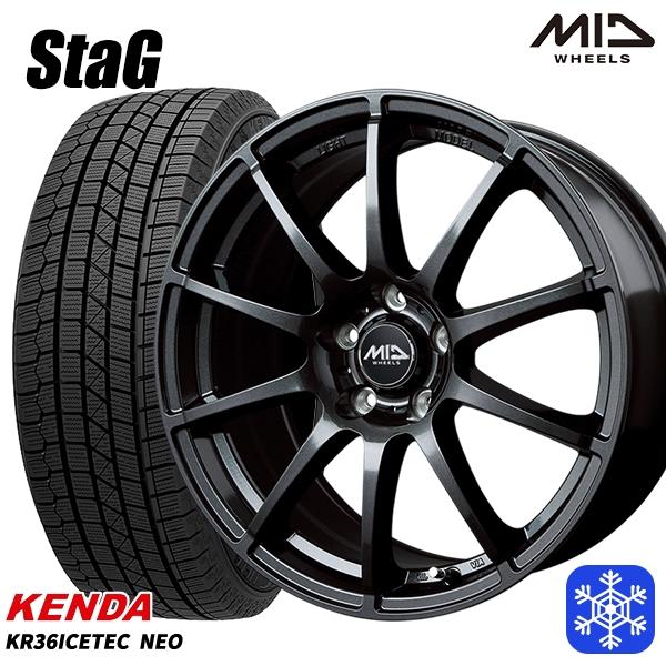 ポイント10倍 215 65r16インチ ケンダ Kenda Kr36 5h114 Mid シュナイダー スタッグ Sg スタッドレスタイヤホイール4本セット 内祝い Gyrosgymnastics Com