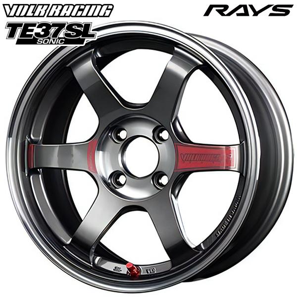 1月15日最大16.5倍 RAYS レイズ ボルクレーシング TE37 SAGA SL 17インチ 9.0J 5H114.3 +44 PG アルミホイール単品 4本セット 送料無料