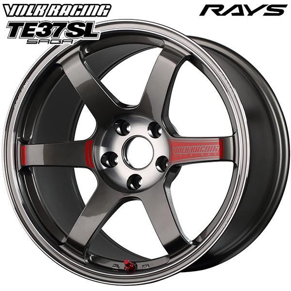 5月12日+5倍 RAYS レイズ ボルクレーシング TE37 SAGA SL 18インチ 9.5J 5H112 +20 PG アルミホイール単品 1本 4本以上送料無料｜mauto