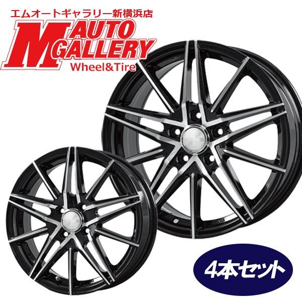 17インチ 6.5J 5H114.3 +52 アルミホイール単品 4本セット 1台分 トレジャーワン ブロンクス TB01 ブラックポリッシュ
