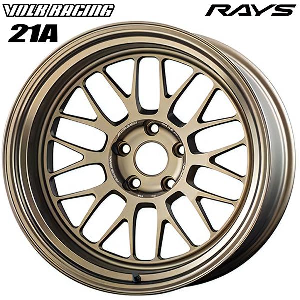 RAYS レイズ ボルクレーシング 21A 18インチ 10.0J 5H114.3 +15 BR アルミホイール単品 4本セット 送料無料