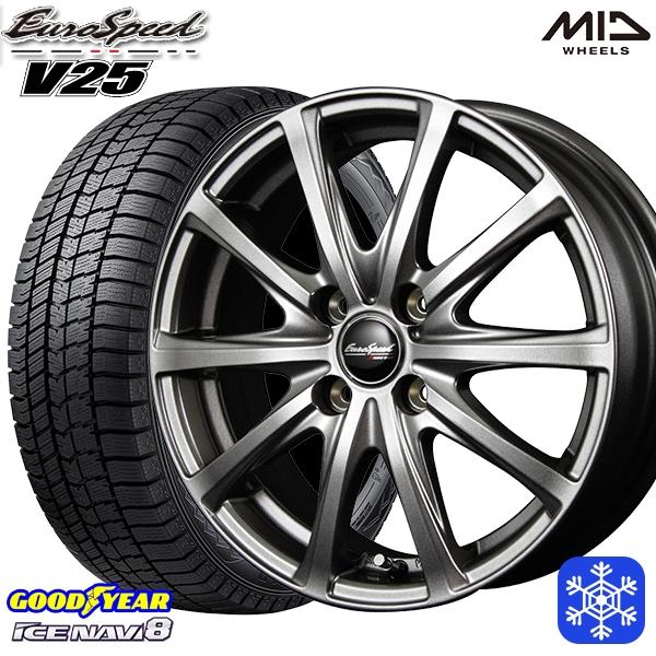 165/60R14インチ グッドイヤー アイスナビ8 ICE NAVI8 4.5J 4H100