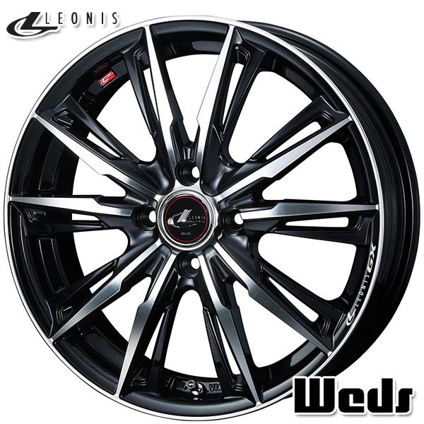 WEDS - N-BOX等 Weds LEONIS ウェッズ レオニス GX 14in 4.5J 4H100 +45 PBMC 軽銀車輪単品 1本 4本以上貨物輸送無料 アルミホイール-タイヤ、ホイール-車、バイク、自転車