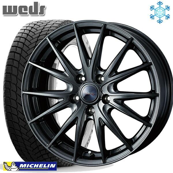 X-ICE - 235/60R18in ミシュラン エックス内燃機関 白いもの SNOW SUV 5H114.3 スタッドレスタイヤホイール4本仕かける Weds ヴェルヴァ スポルト2