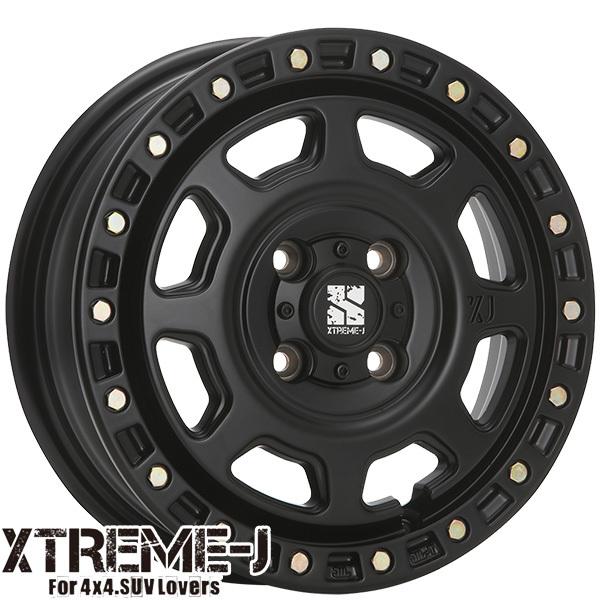 ハイゼット等 MLJ エクストリームJ XJ07 サテンブラック 12インチ 4.0B 4H100 +42 アルミホイール単品 1本 4本以上送料無料