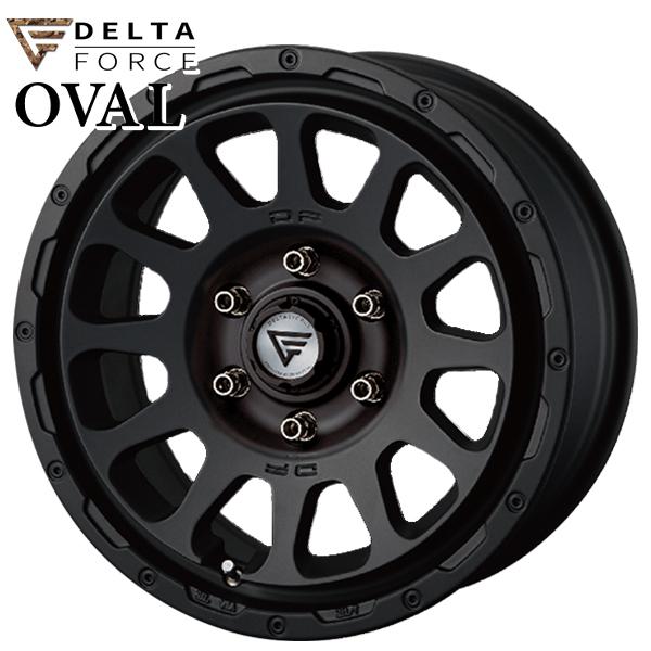 DELTA FORCE（デルタフォース） オーバル マットブラック 16インチ 7.0